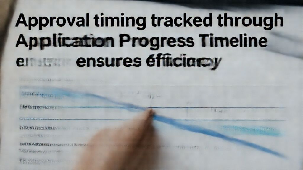 Approval timing tracked through Application Progress Timeline ensures efficiency