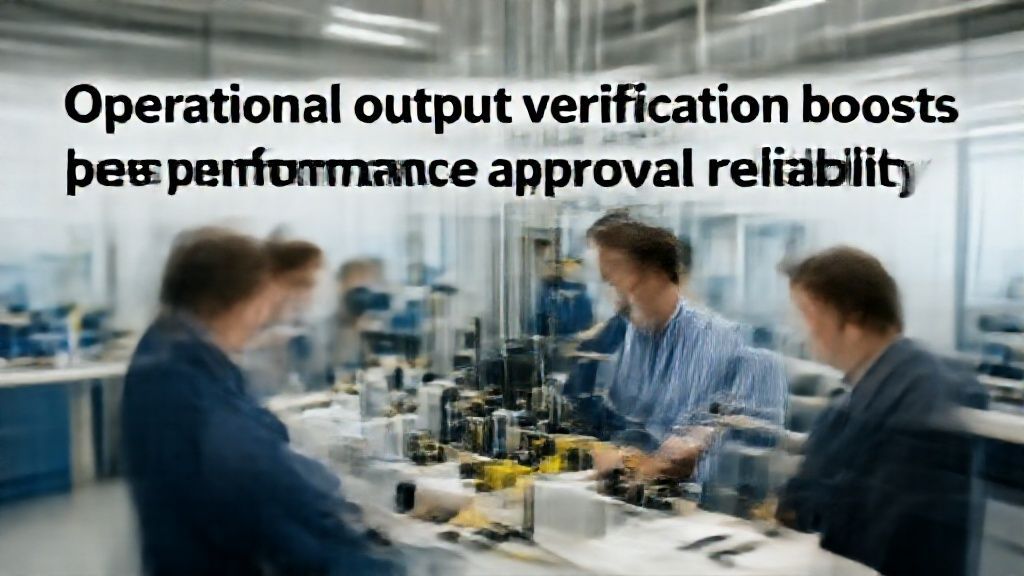 Operational output verification boosts performance approval reliability